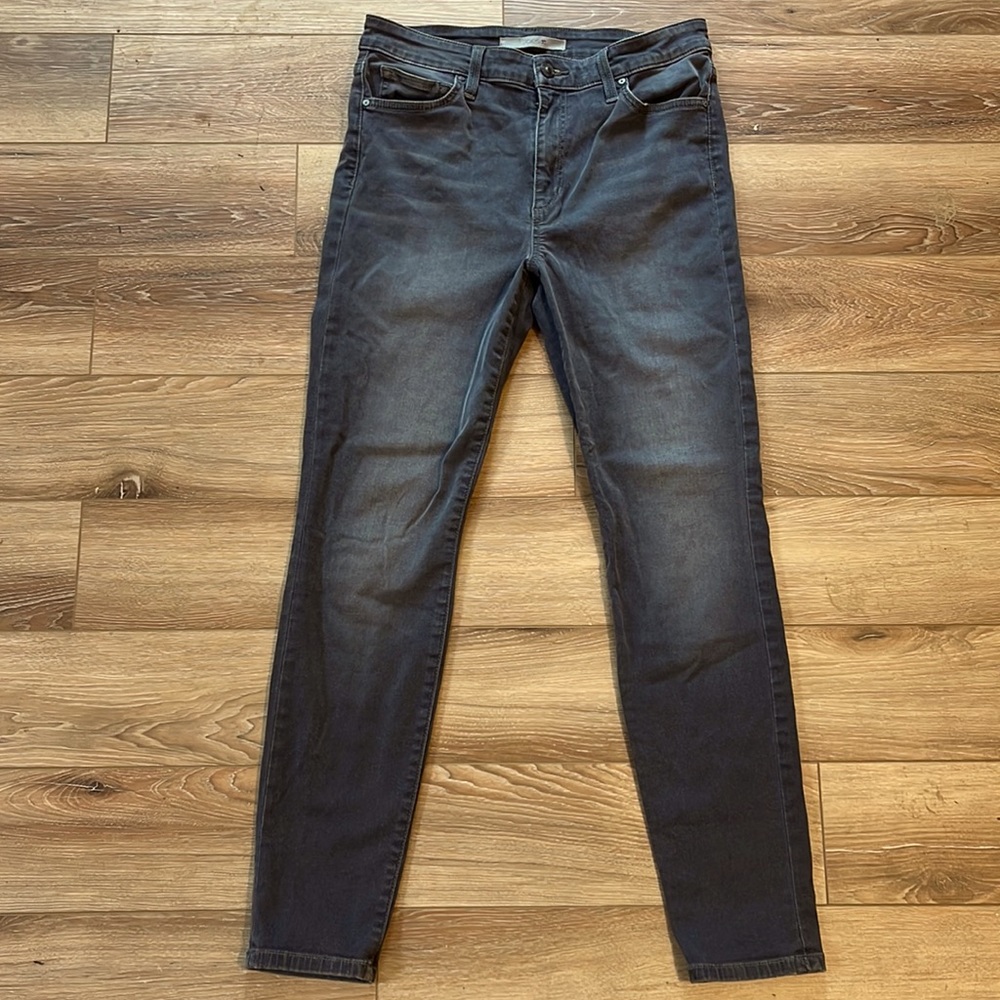 Jeans, blue gray color. Skinny. Stretch.